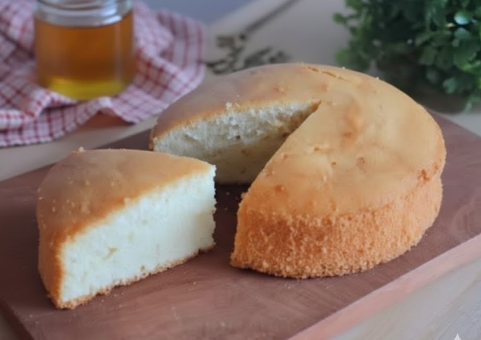 Bizcocho de nata y miel